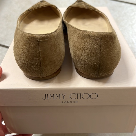 Jimmy Choo suede leopard flats 38 - Picture 4 of 8